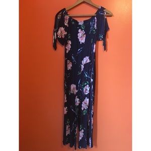 Floral Capri Jumpsuit M Medium